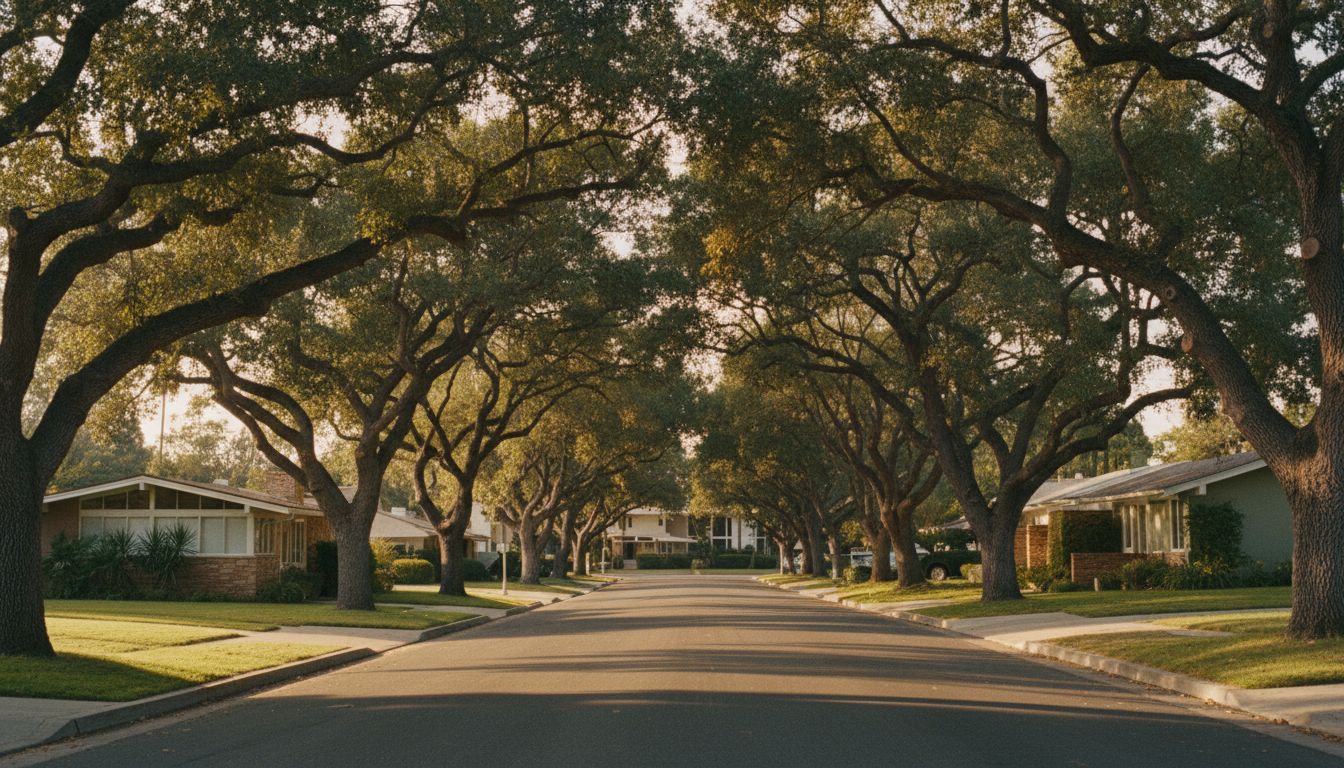 A residential street in Beverly Glen
